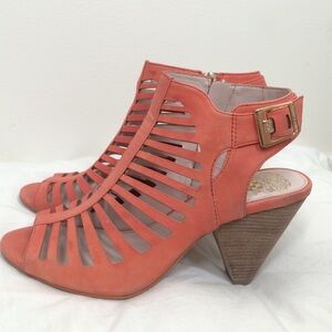 Coral Cutout Sandals — Stylish & Modern